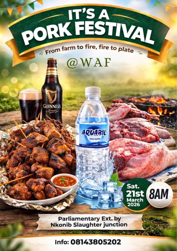 Happening Live in Calabar. Treat yourself to some good life. Don’t miss it.